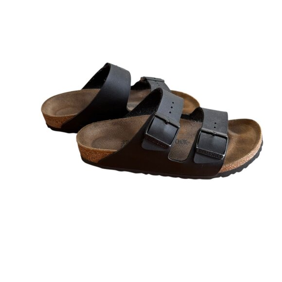 Birkenstock Arizona Bs Narrow Fit Leather Sandal Black Women’s 37 - Picture 2 of 5